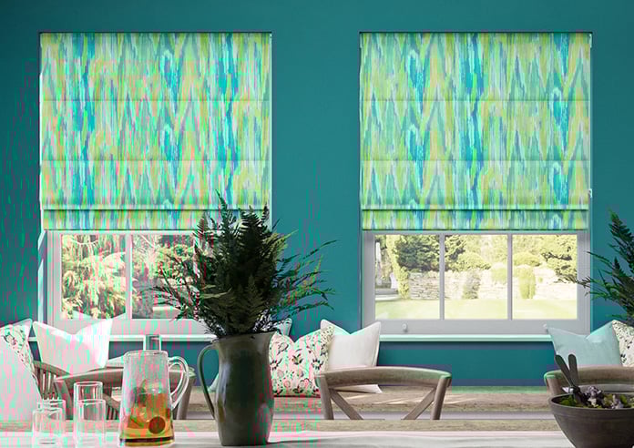 Bombay Velvet, Citrus Burst - Motorised Roman Blind - Image 3